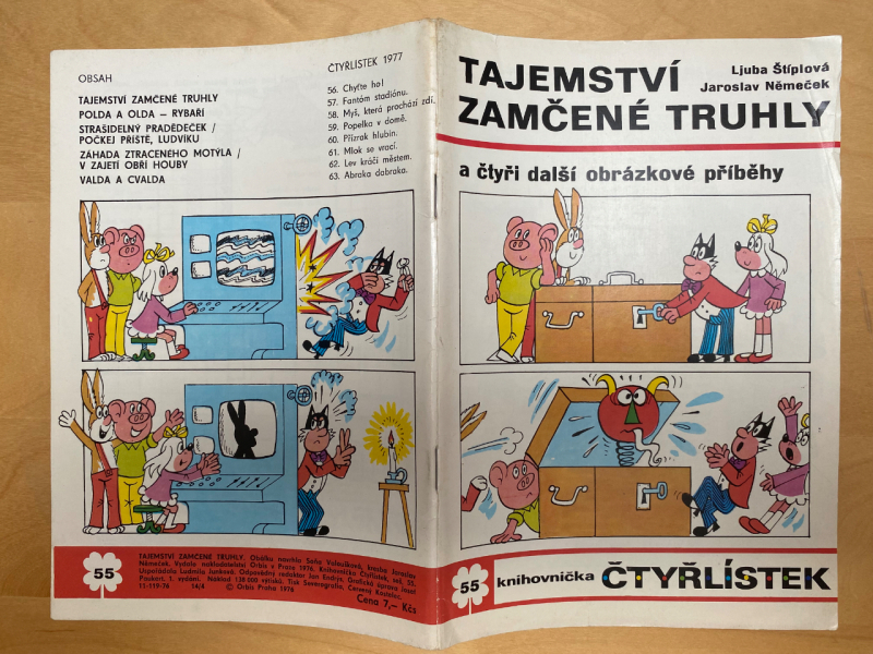 Čtyřlístek č. 55 - Tajemství zamčené truhly - NELUŠTĚNÝ